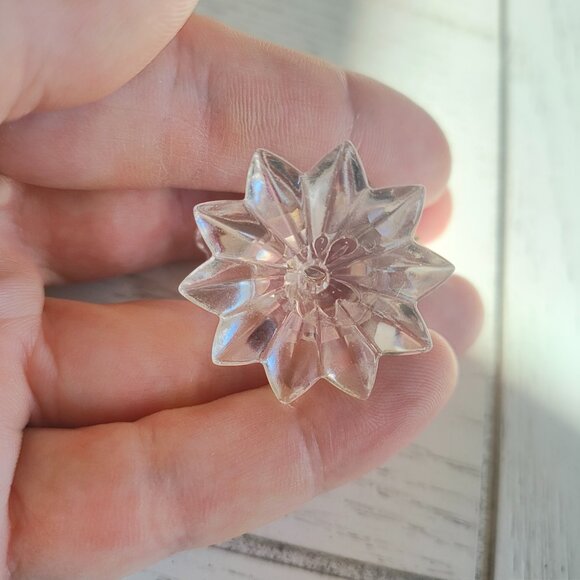 Miniature Crystal Bear Figurine With Heart, Flower, and Butterfly - Beautiful - Picture 10 of 10